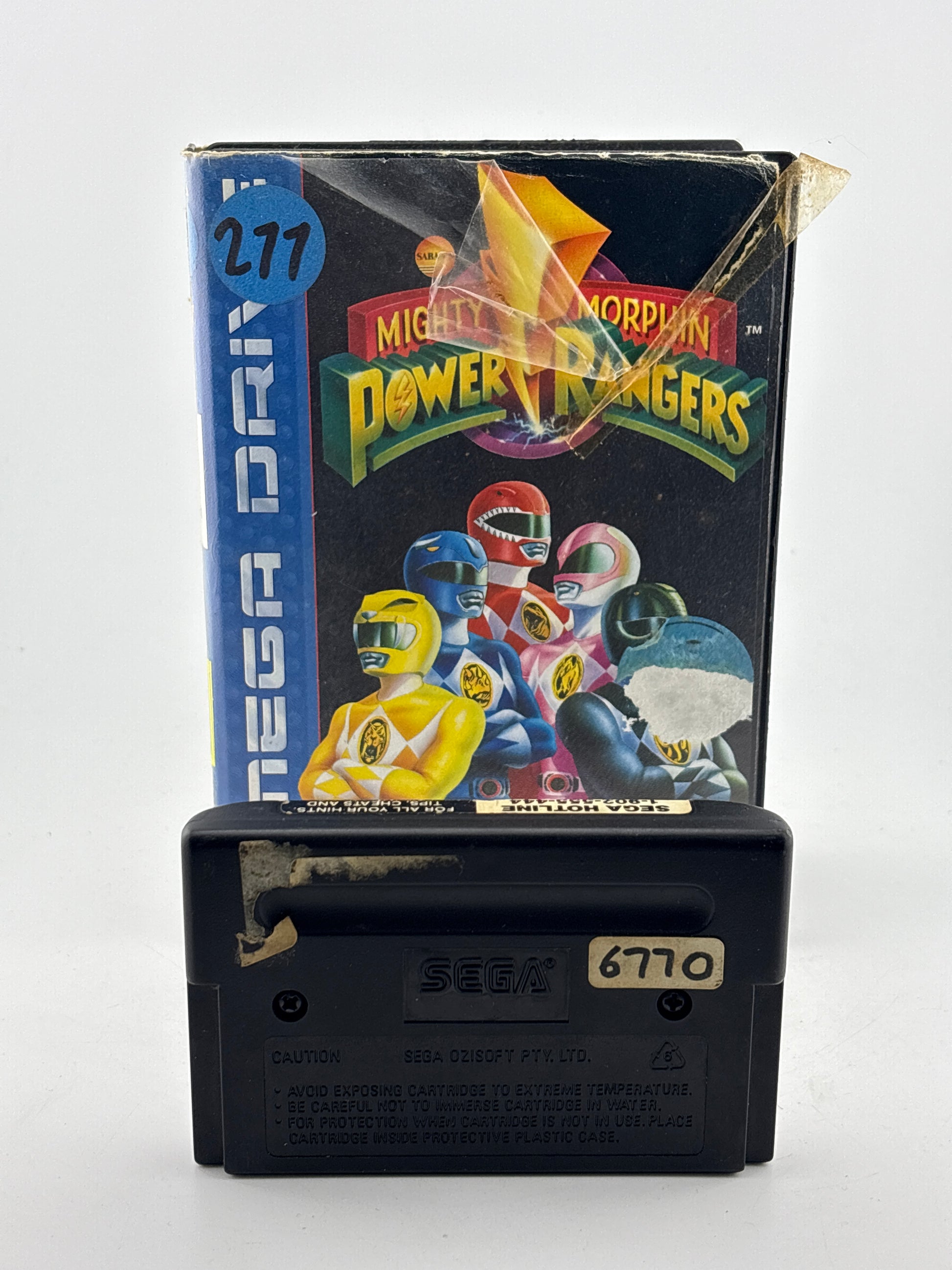 Sega Mega Drive Mighty Morphin Power Rangers Game