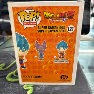 Funko Pop Vinyl Super Saiyan God Super Saiyan Goku 121 Dragonball Z FRENLY BRICKS - Open 7 Days