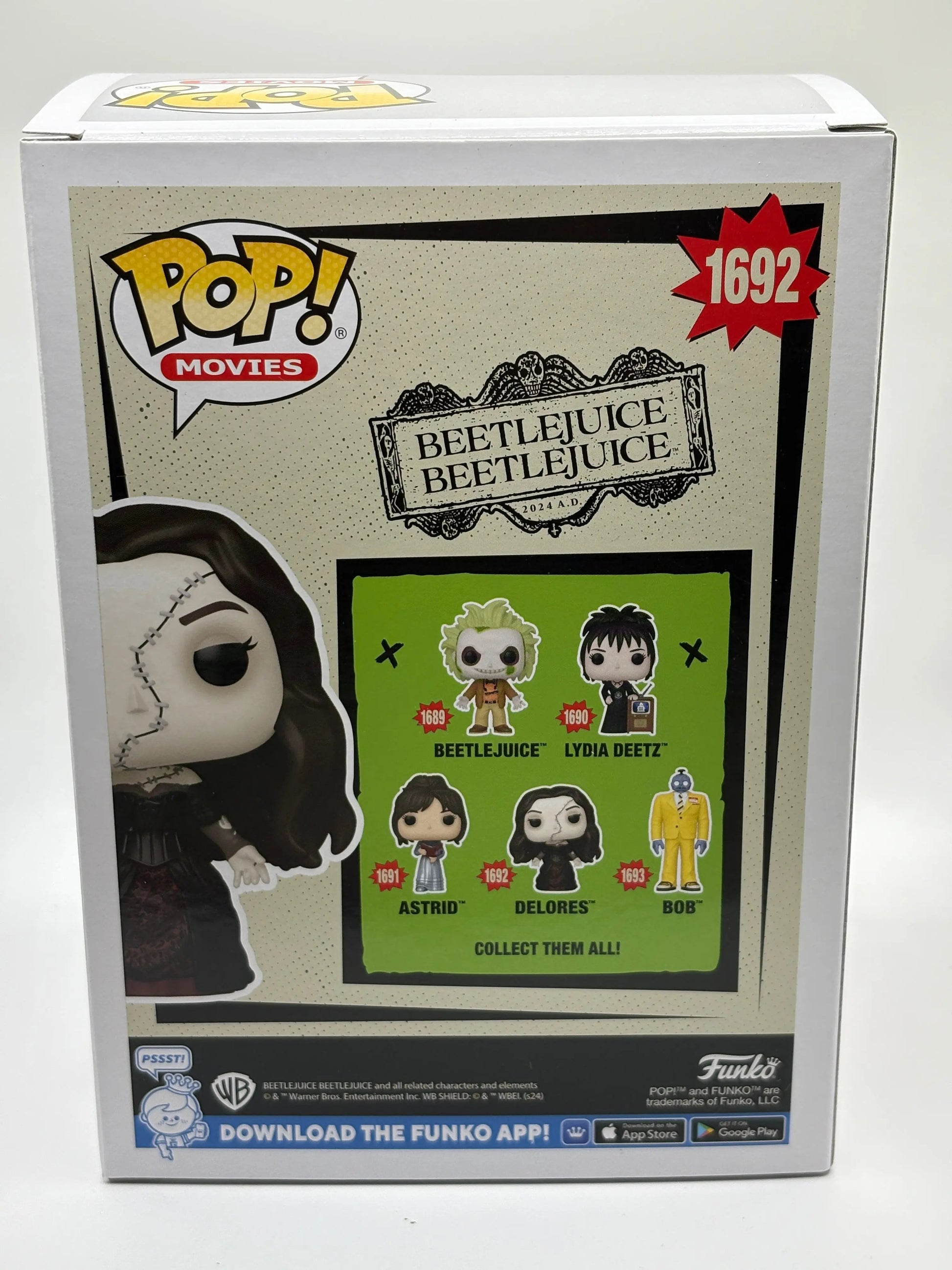 Funko POP! Movies Beetlejuice #1692 Delores FRENLY BRICKS - Open 7 Days