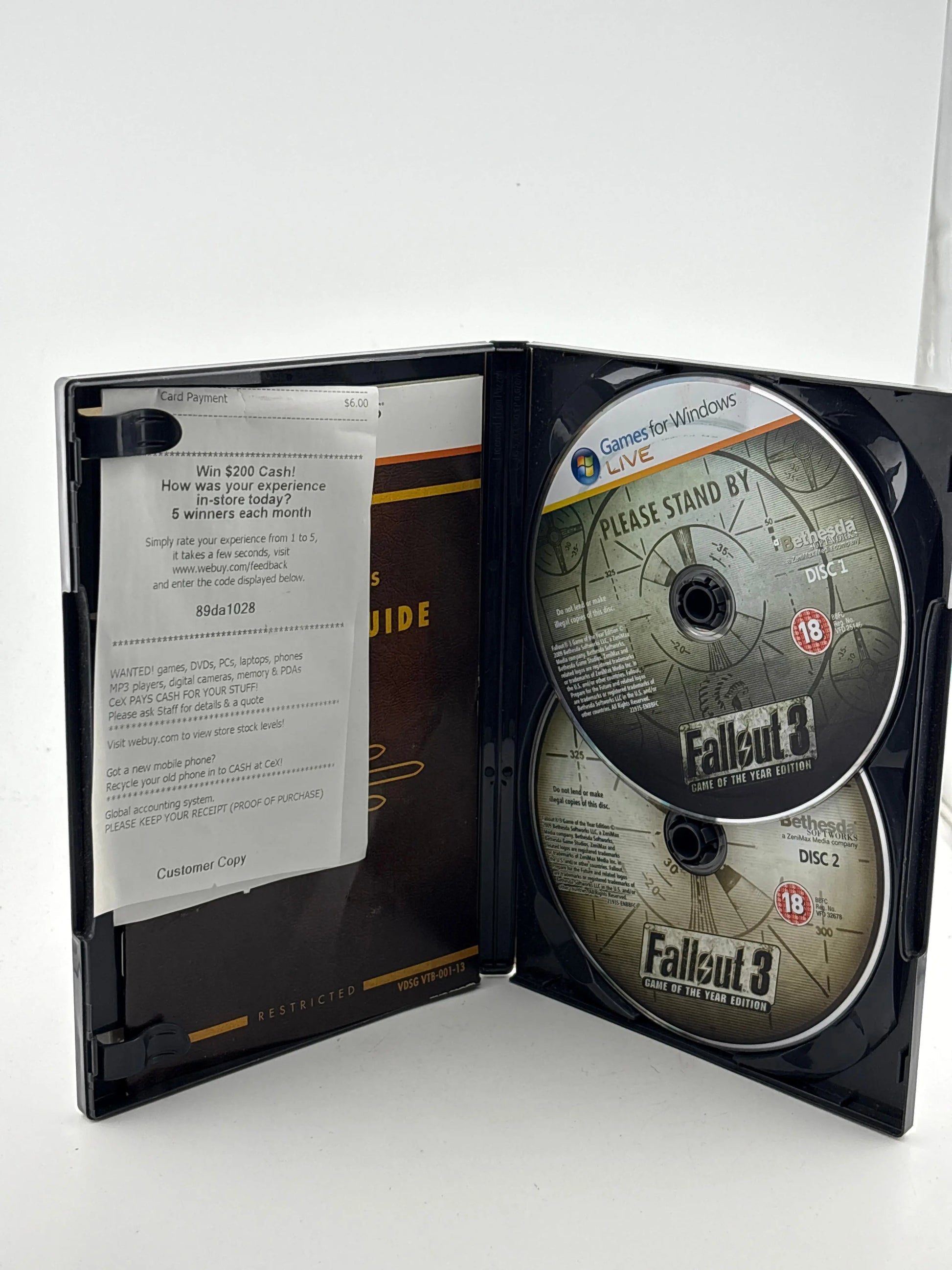 Windows PC Game - Fallout 3 Game of the Year Edition With Manual Video Game FRENLY BRICKS - Open 7 Days