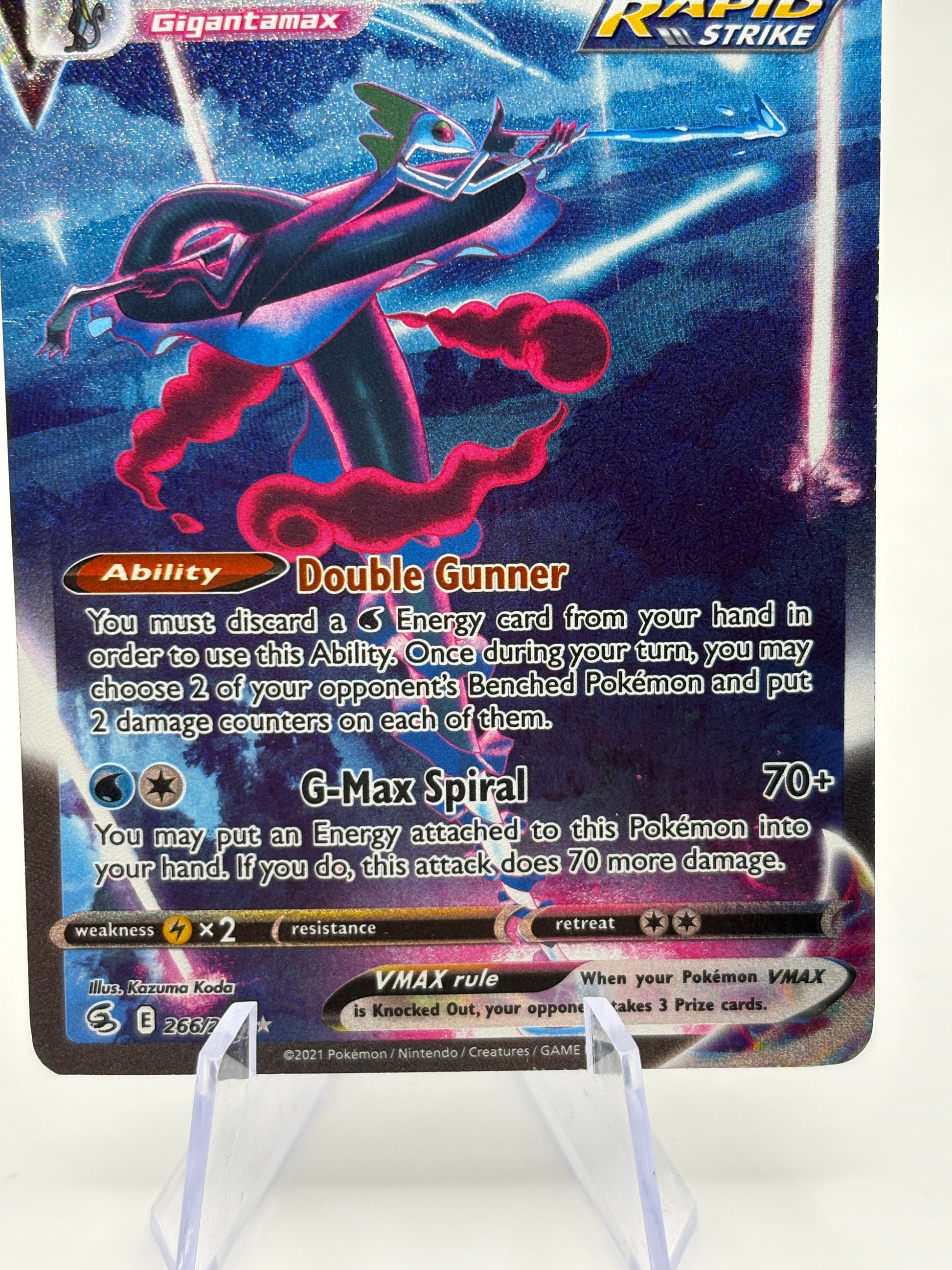 Pokemon TCG Fusion Strike - Inteleon VMAX 266/264 Alternate Art Secret Rare LP FRENLY BRICKS - Open 7 Days