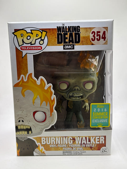 Funko POP! Television The Walking Dead #354 Burning Walker 2016 Summer