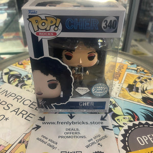 Funko POP! Rocks - CHER #340 Diamond glitter exclusive FRENLY BRICKS - Open 7 Days