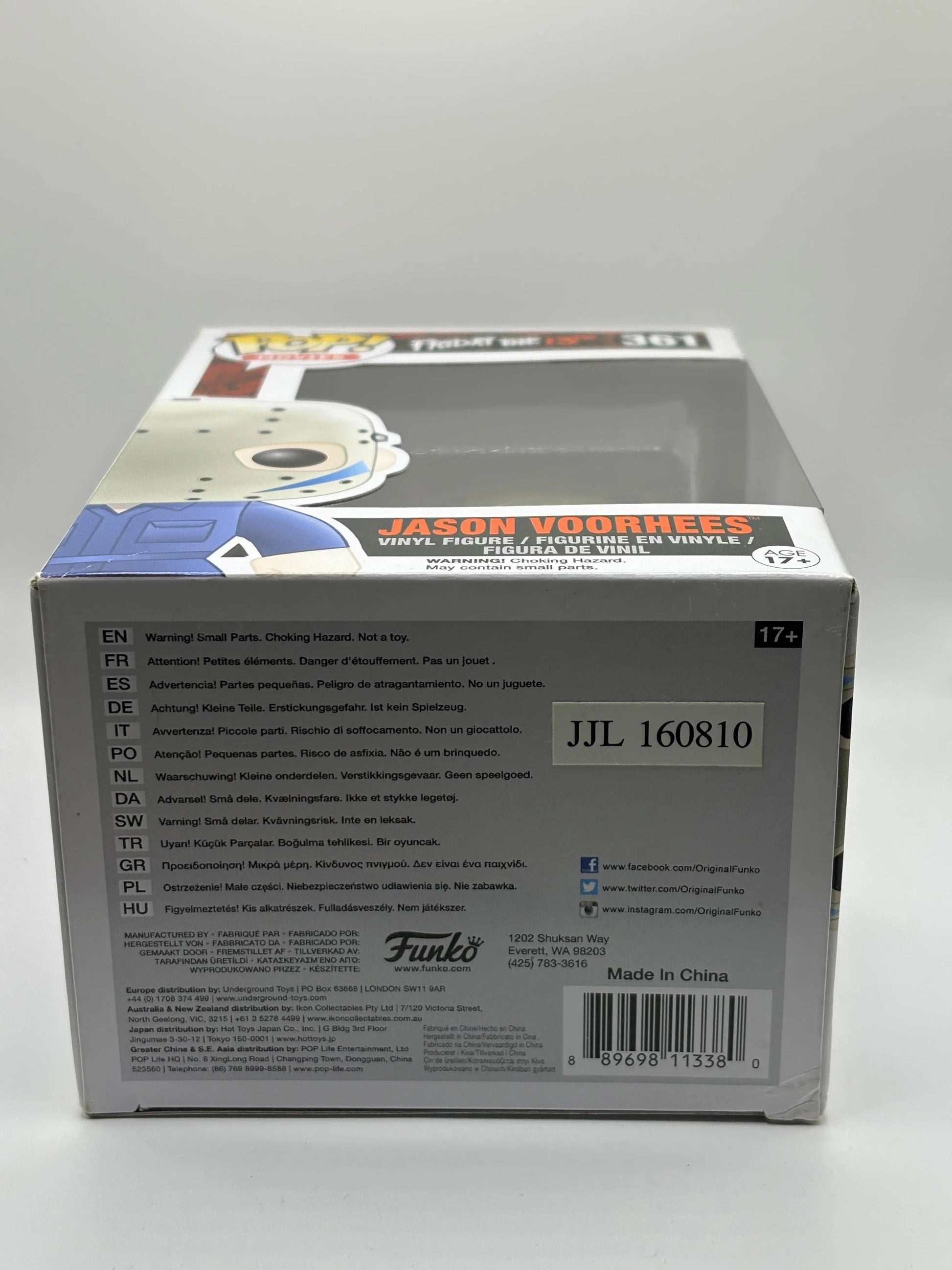 Funko POP! Movies Friday The 13th #361 Jason Voorhees FRENLY BRICKS - Open 7 Days