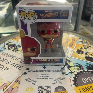 Funko POP Marvel Ms Marvel #1078 Kamala Khan FRENLY BRICKS - Open 7 Days