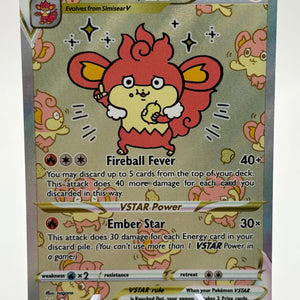 Pokemon TCG Crown Zenith - Simisear VSTAR GG37/GG70 LP FRENLY BRICKS - Open 7 Days