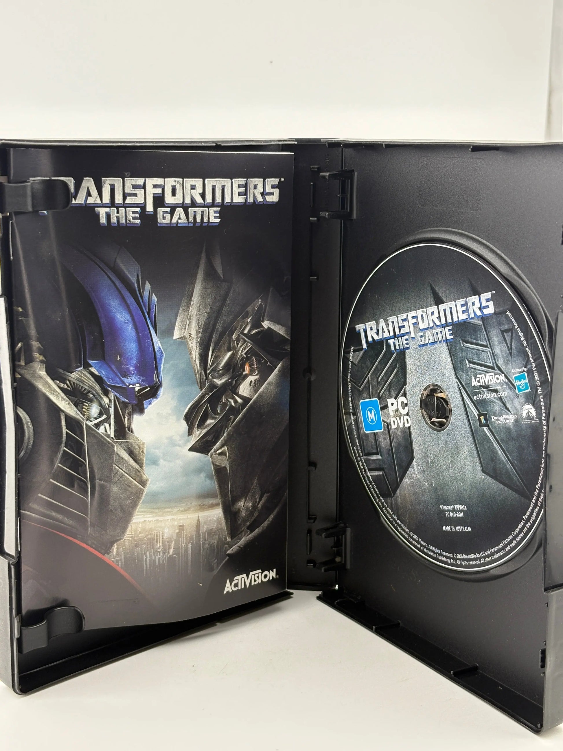 PC Game - Transformers The Game 2007 CD Video Game with Manual (Big Box) FRENLY BRICKS - Open 7 Days