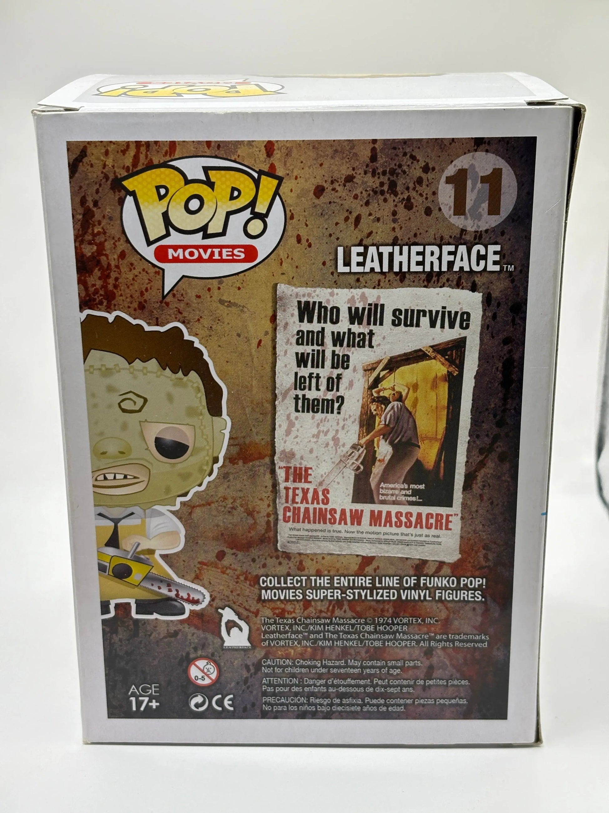 Funko POP! Movies The Texas Chainsaw Massacre #11 Leatherface FRENLY BRICKS - Open 7 Days