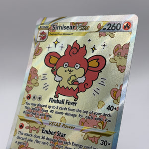Pokemon TCG Crown Zenith - Simisear VSTAR GG37/GG70 LP FRENLY BRICKS - Open 7 Days