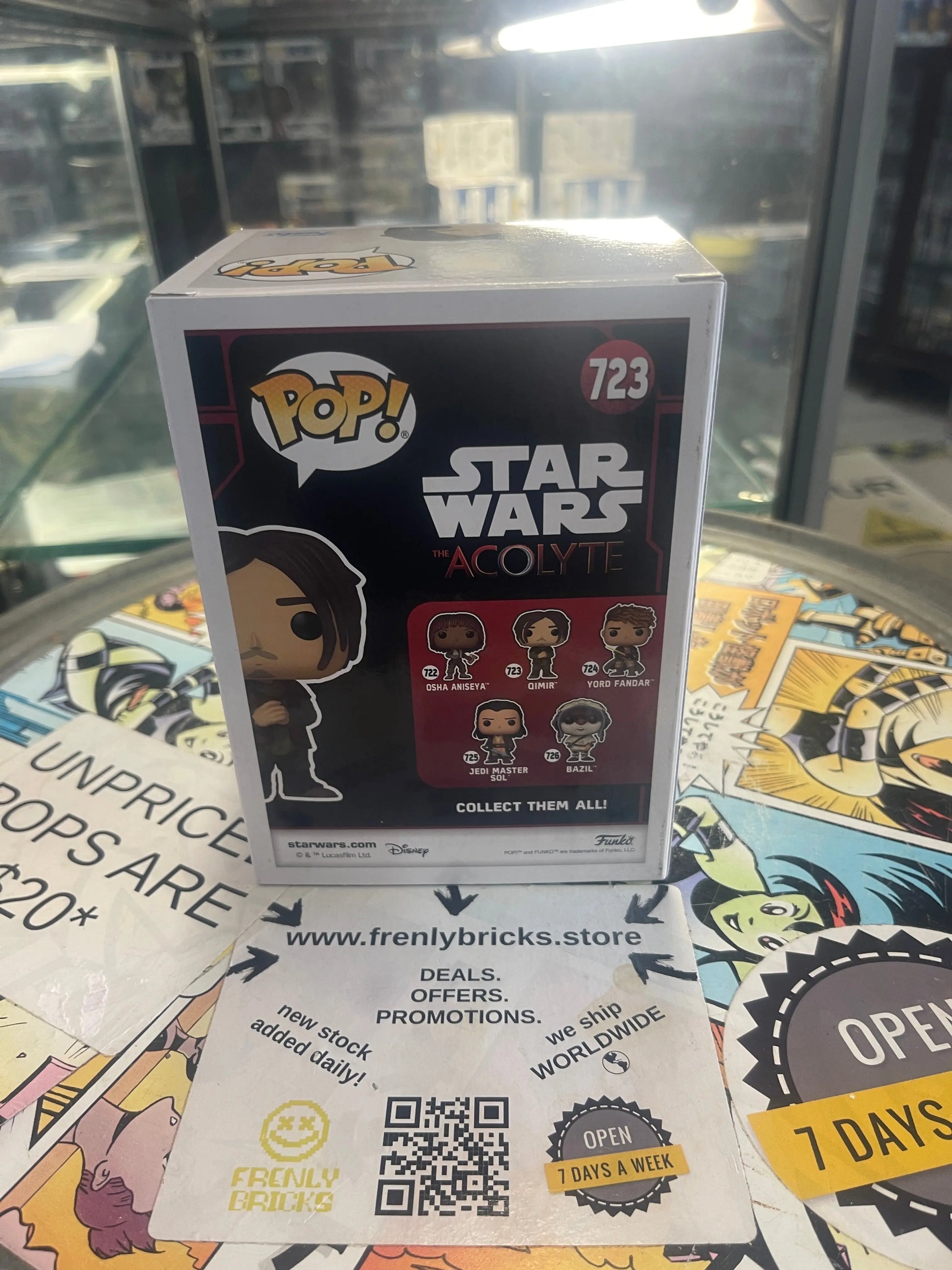Star Wars: Acolyte - Qimir Pop! Vinyl Figure #723 FRENLY BRICKS - Open 7 Days
