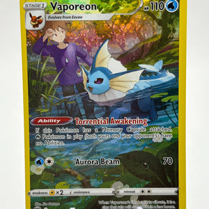 Pokemon TCG Brilliant Stars - Vaporeon TG02/TG30 NM *Bottom Heavy FRENLY BRICKS - Open 7 Days
