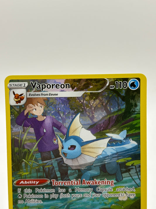 Pokemon TCG Brilliant Stars - Vaporeon TG02/TG30 NM *Bottom Heavy FRENLY BRICKS - Open 7 Days