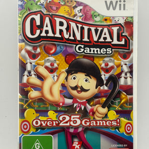 2007 Nintendo Wii - Carnival Games Complete with Manual