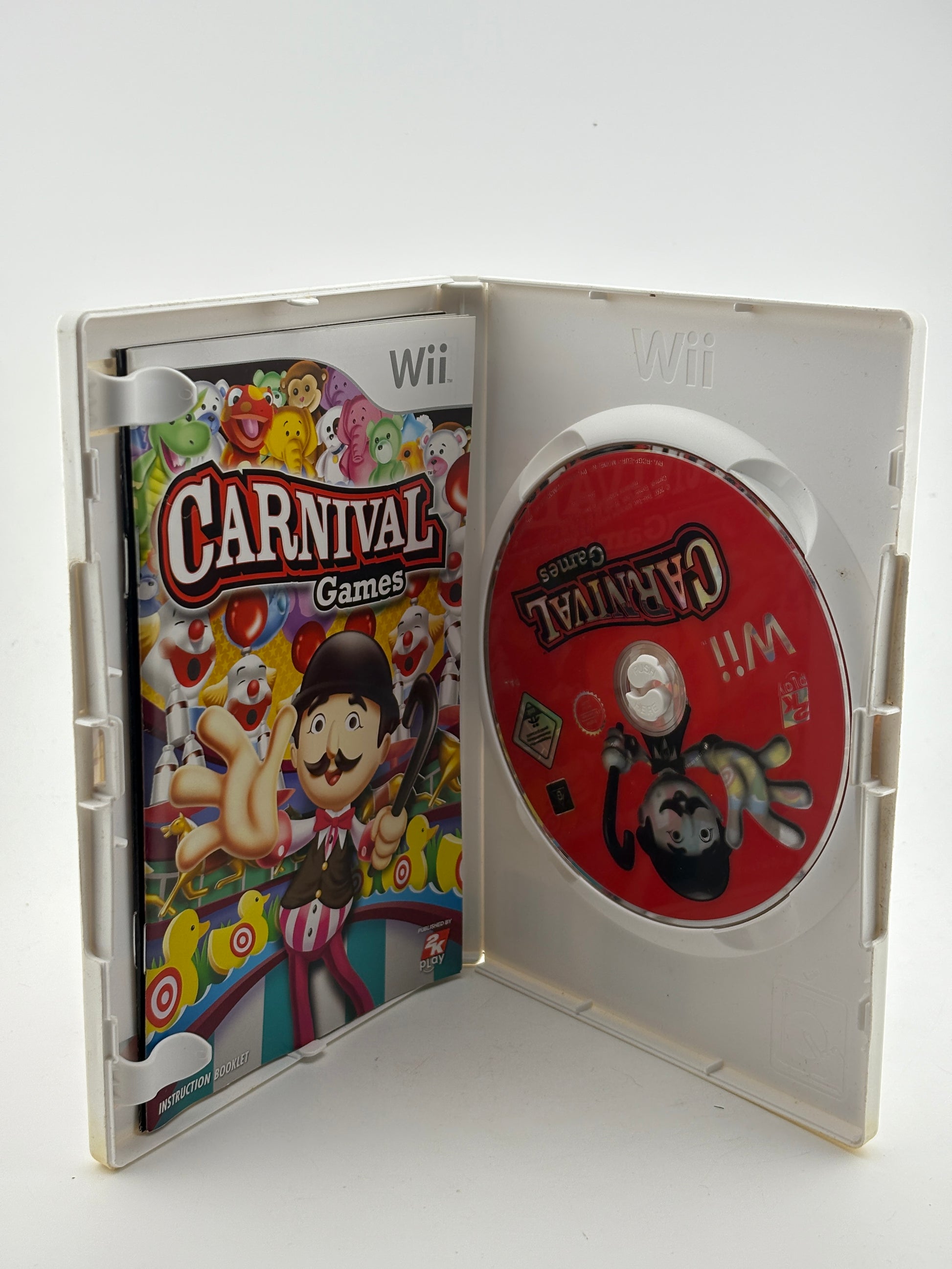 2007 Nintendo Wii - Carnival Games Complete with Manual