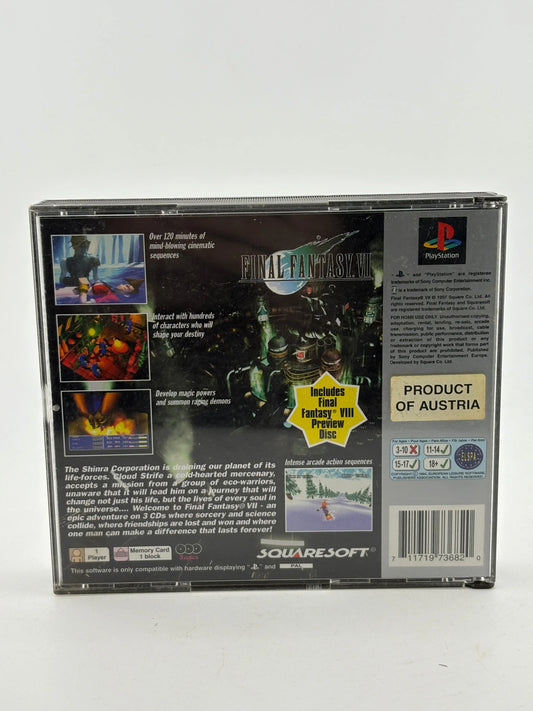 Playstation Platinum Final Fantasy VII (Missing 1 Disc) FRENLY BRICKS - Open 7 Days