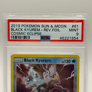 Pokemon TCG Cosmic Eclipse - Black Kyurem 61/236 Reverse Holo PSA 9 FRENLY BRICKS - Open 7 Days