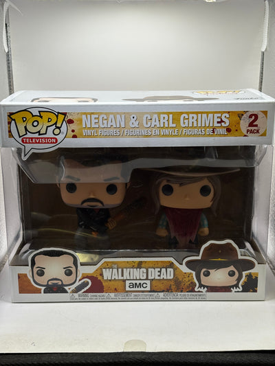 Funko POP! Television The Walking Dead Negan & Carl Grimes 2 Pack