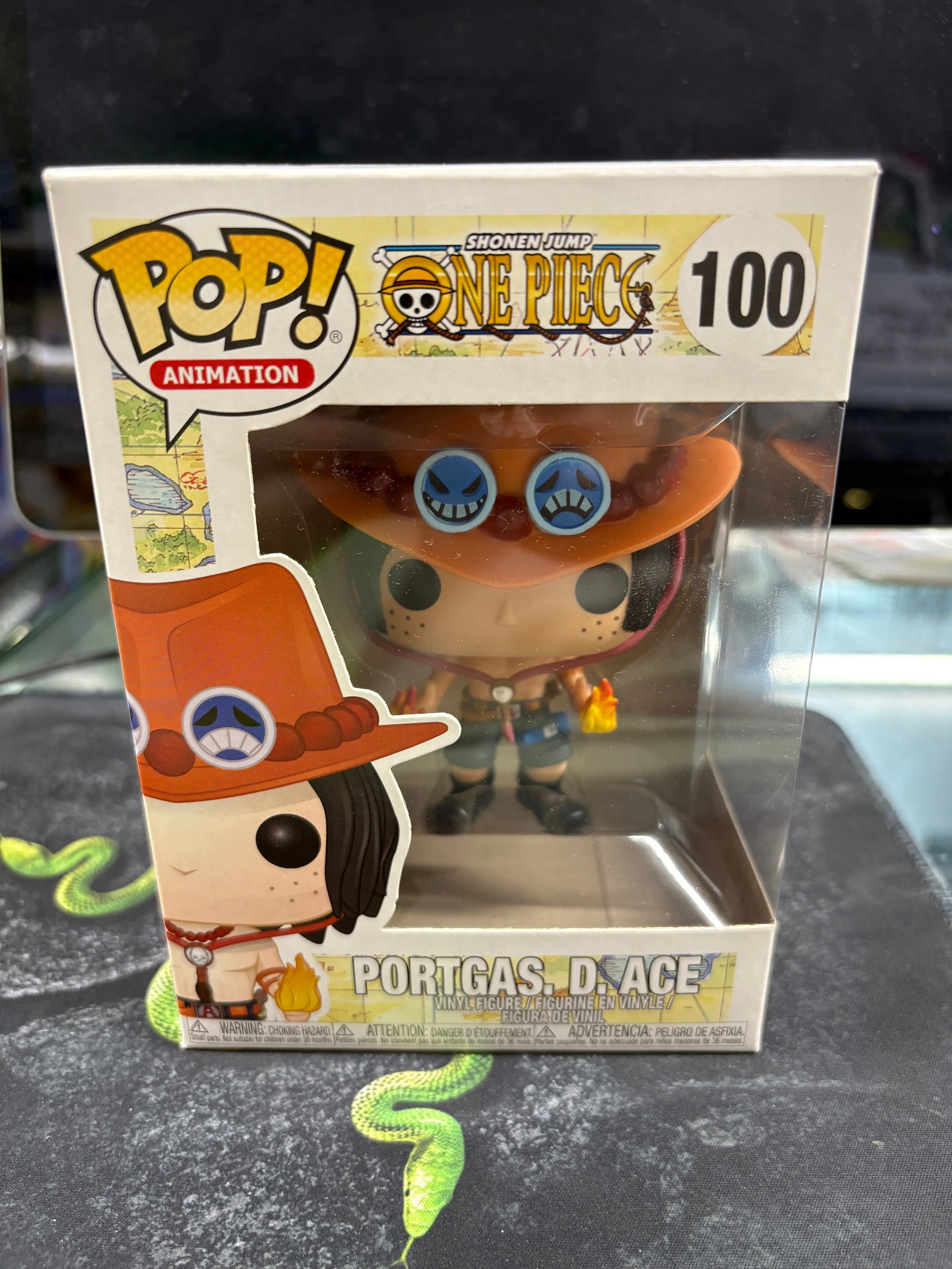 Funko POP - One Piece - Portgas D. Ace  Collectible Figure #100 MJL 191225 FRENLY BRICKS - Open 7 Days