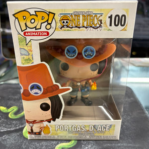 Funko POP - One Piece - Portgas D. Ace  Collectible Figure #100 MJL 191225 FRENLY BRICKS - Open 7 Days