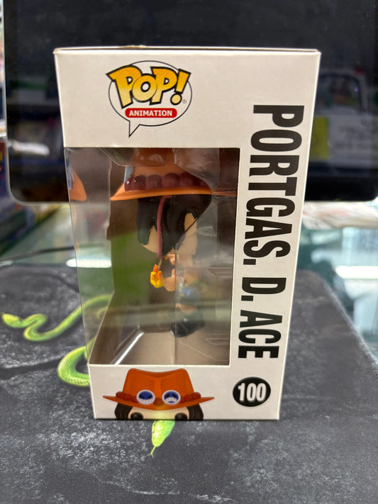 Funko POP - One Piece - Portgas D. Ace  Collectible Figure #100 MJL 191225 FRENLY BRICKS - Open 7 Days