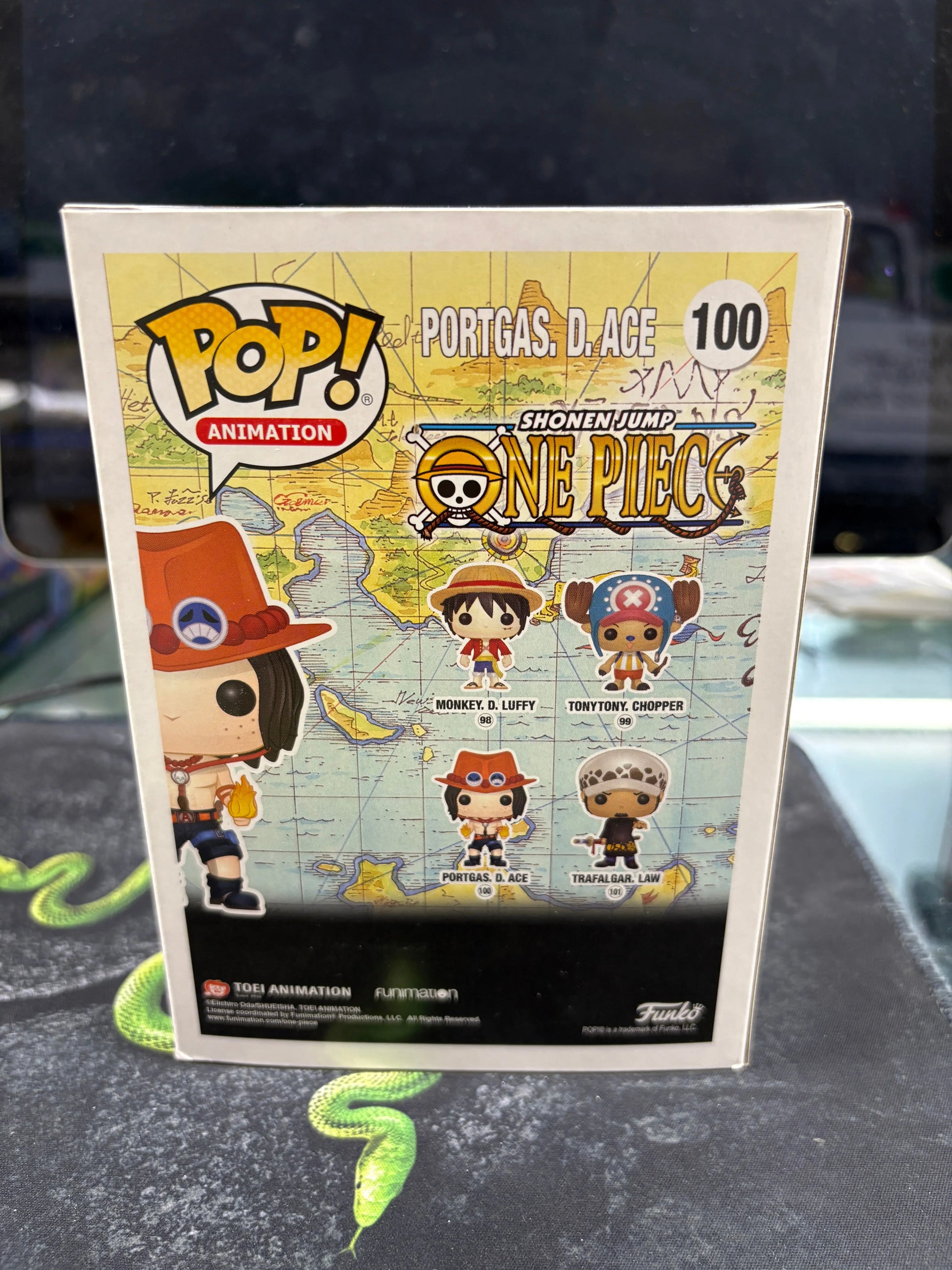Funko POP - One Piece - Portgas D. Ace  Collectible Figure #100 MJL 191225 FRENLY BRICKS - Open 7 Days
