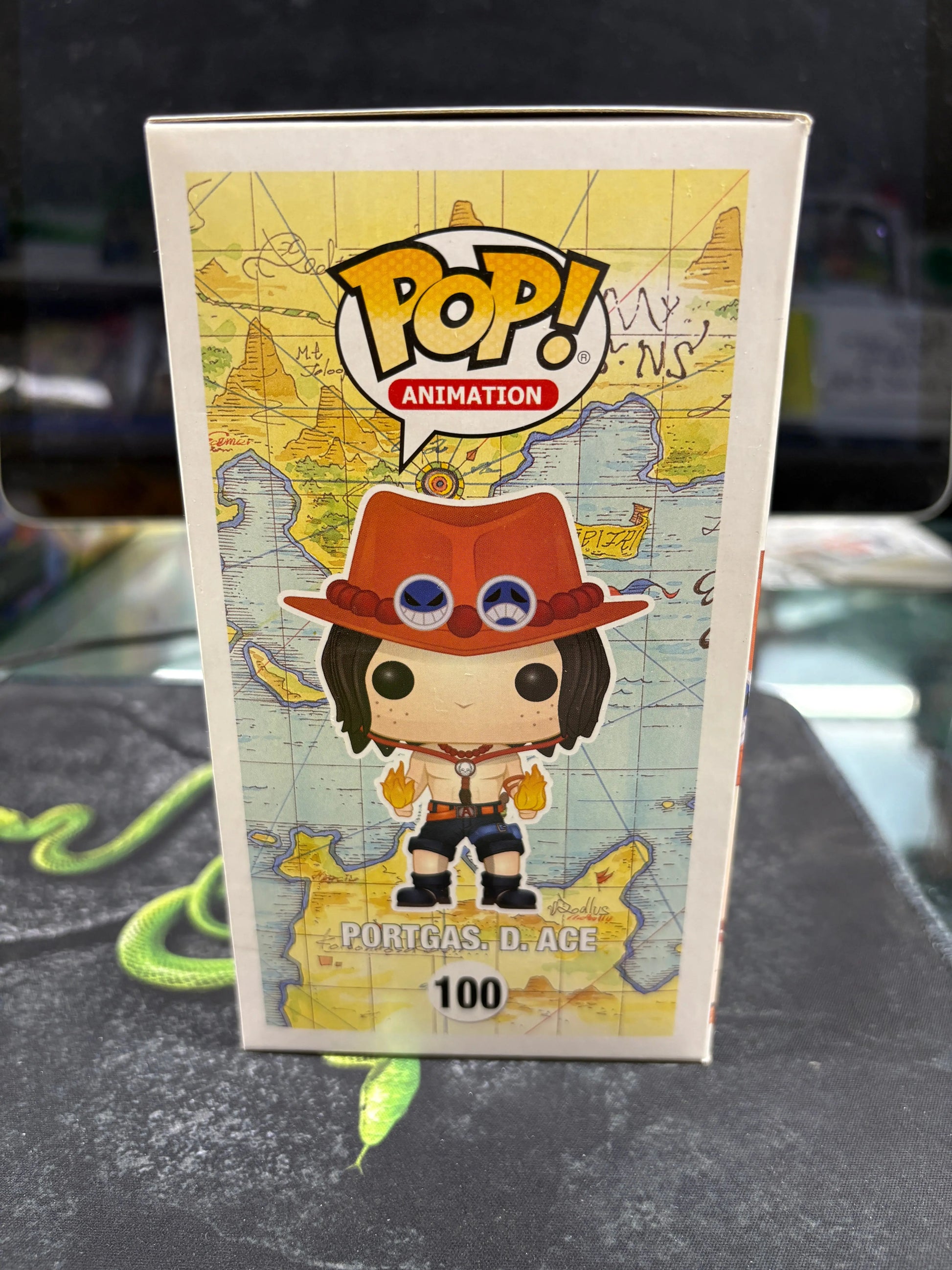Funko POP - One Piece - Portgas D. Ace  Collectible Figure #100 MJL 191225 FRENLY BRICKS - Open 7 Days