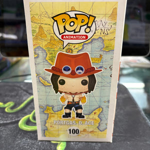 Funko POP - One Piece - Portgas D. Ace  Collectible Figure #100 MJL 191225 FRENLY BRICKS - Open 7 Days