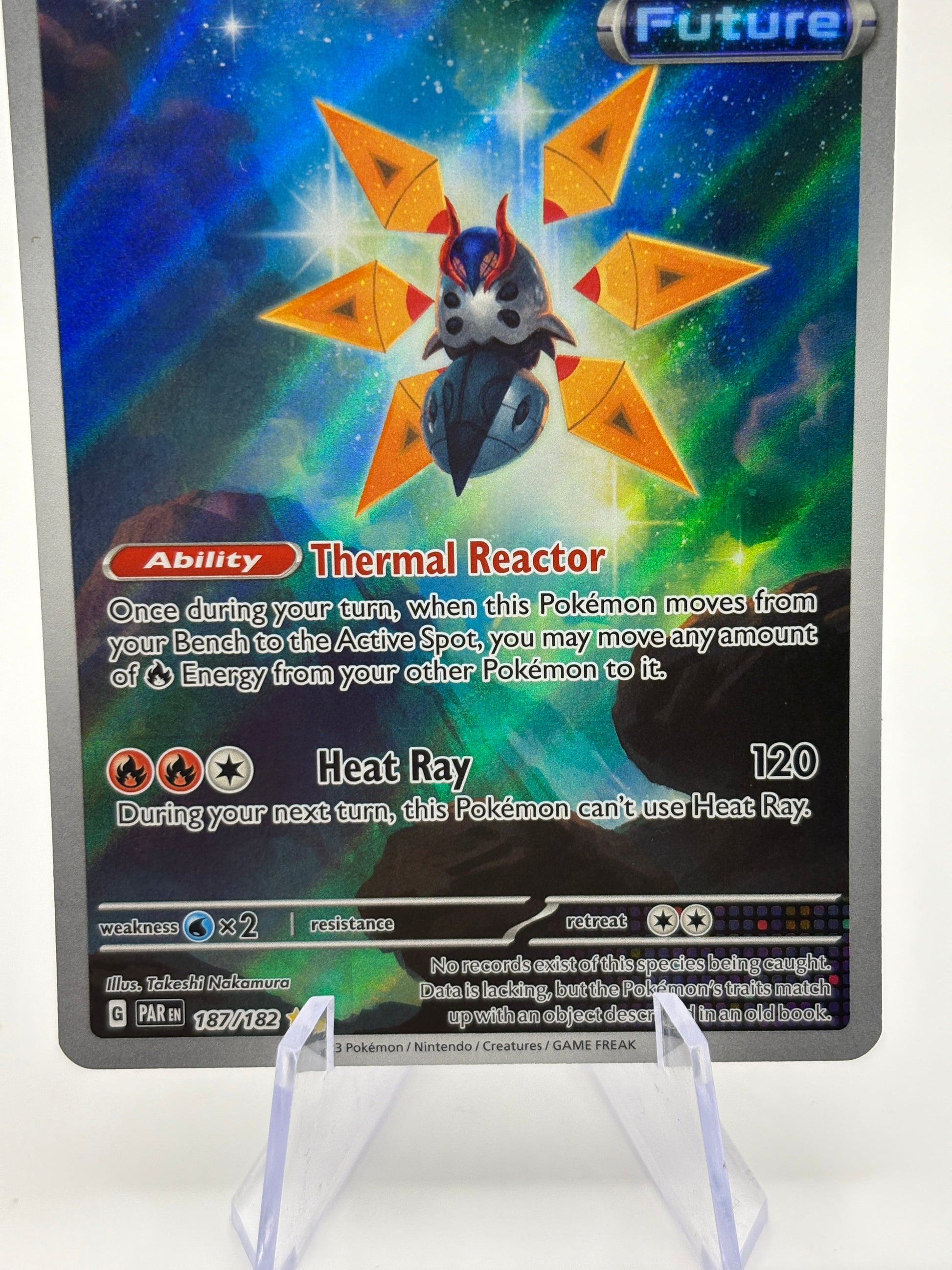 Pokemon TCG Paradox Rift - Iron Moth 187/182 Illustration Rare NM FRENLY BRICKS - Open 7 Days