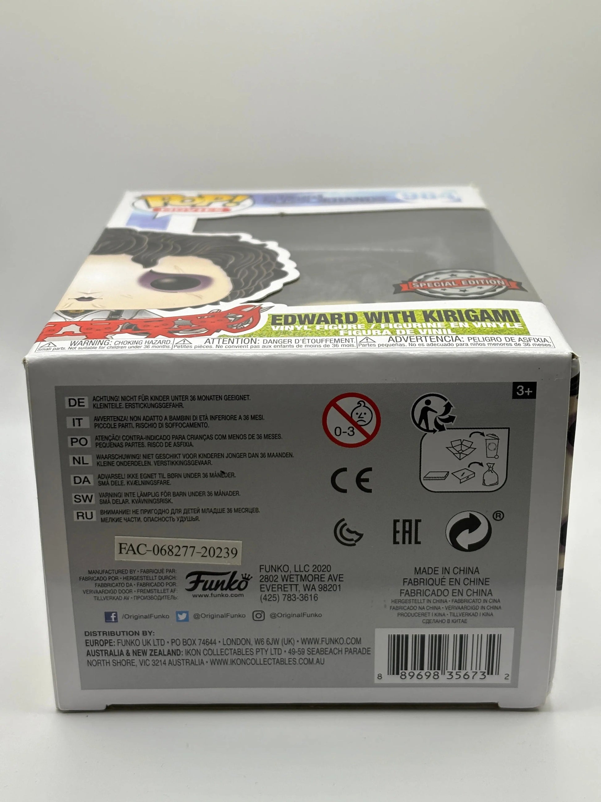 Funko POP! Movies Edward Scissorhands #984 Edward with Kirigami FRENLY BRICKS - Open 7 Days