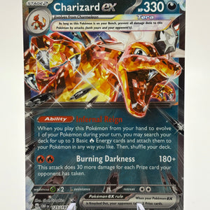 Pokemon TCG Obsidian Flames - Charizard EX 125/197 MP FRENLY BRICKS - Open 7 Days