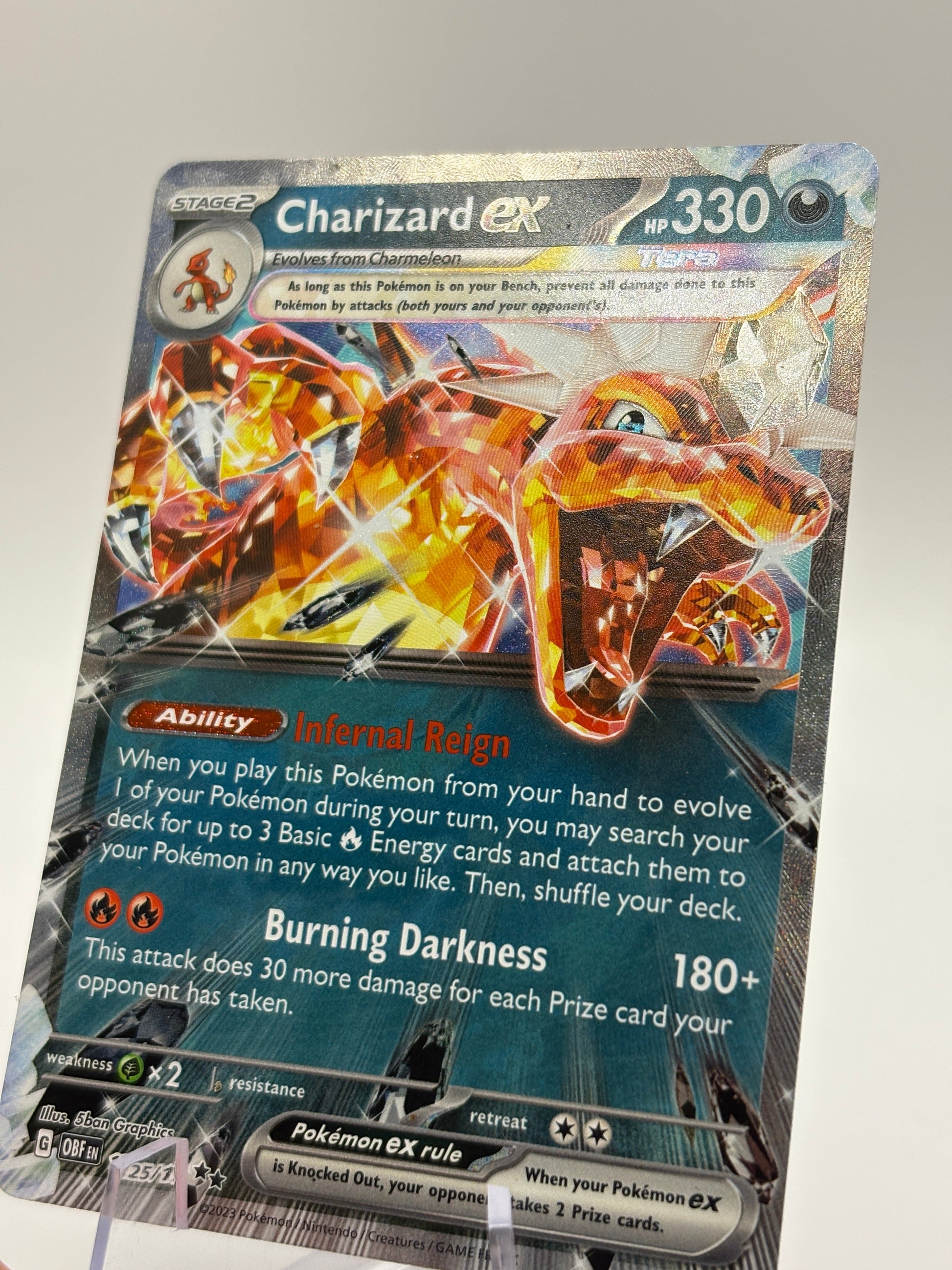 Pokemon TCG Obsidian Flames - Charizard EX 125/197 MP FRENLY BRICKS - Open 7 Days