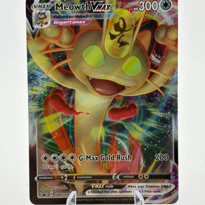 Pokemon TCG Sword Shield Promos - Meowth VMAX SWSH005 Black Star LP FRENLY BRICKS - Open 7 Days
