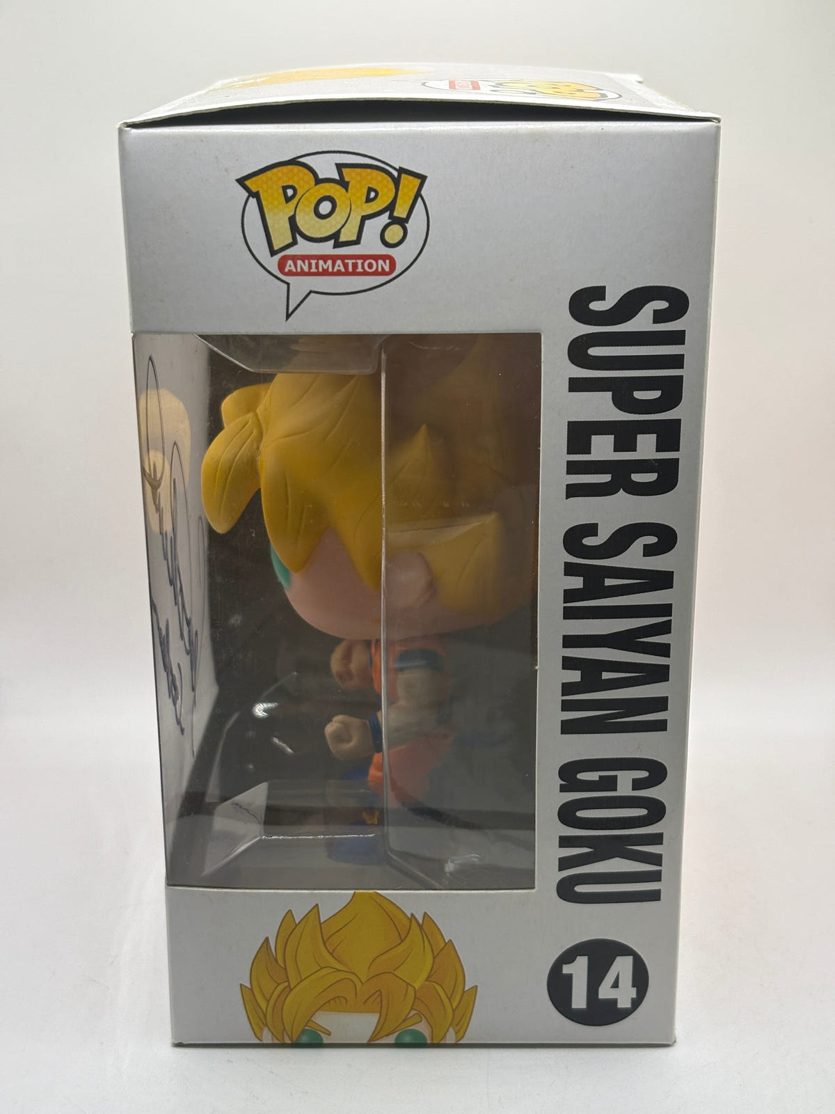 Funko POP! Animation Dragon Ball Z #14 Super Saiyan Goku Signed Sean No COA FRENLY BRICKS - Open 7 Days image 2