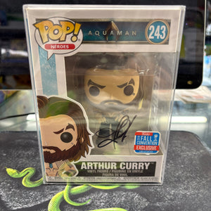 Funko Pop Aquaman Arthur Curry #243 NYCC Jason Momoa Signed Autographed No COA FRENLY BRICKS - Open 7 Days