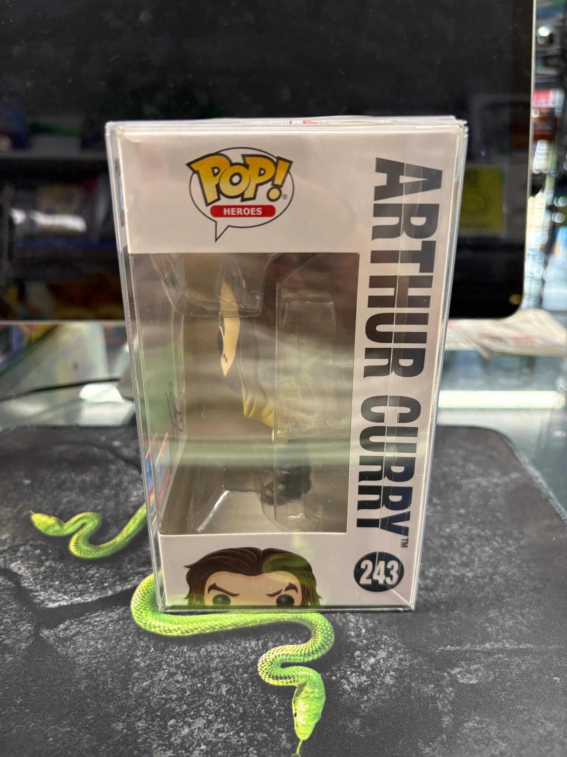 Funko Pop Aquaman Arthur Curry #243 NYCC Jason Momoa Signed Autographed No COA FRENLY BRICKS - Open 7 Days