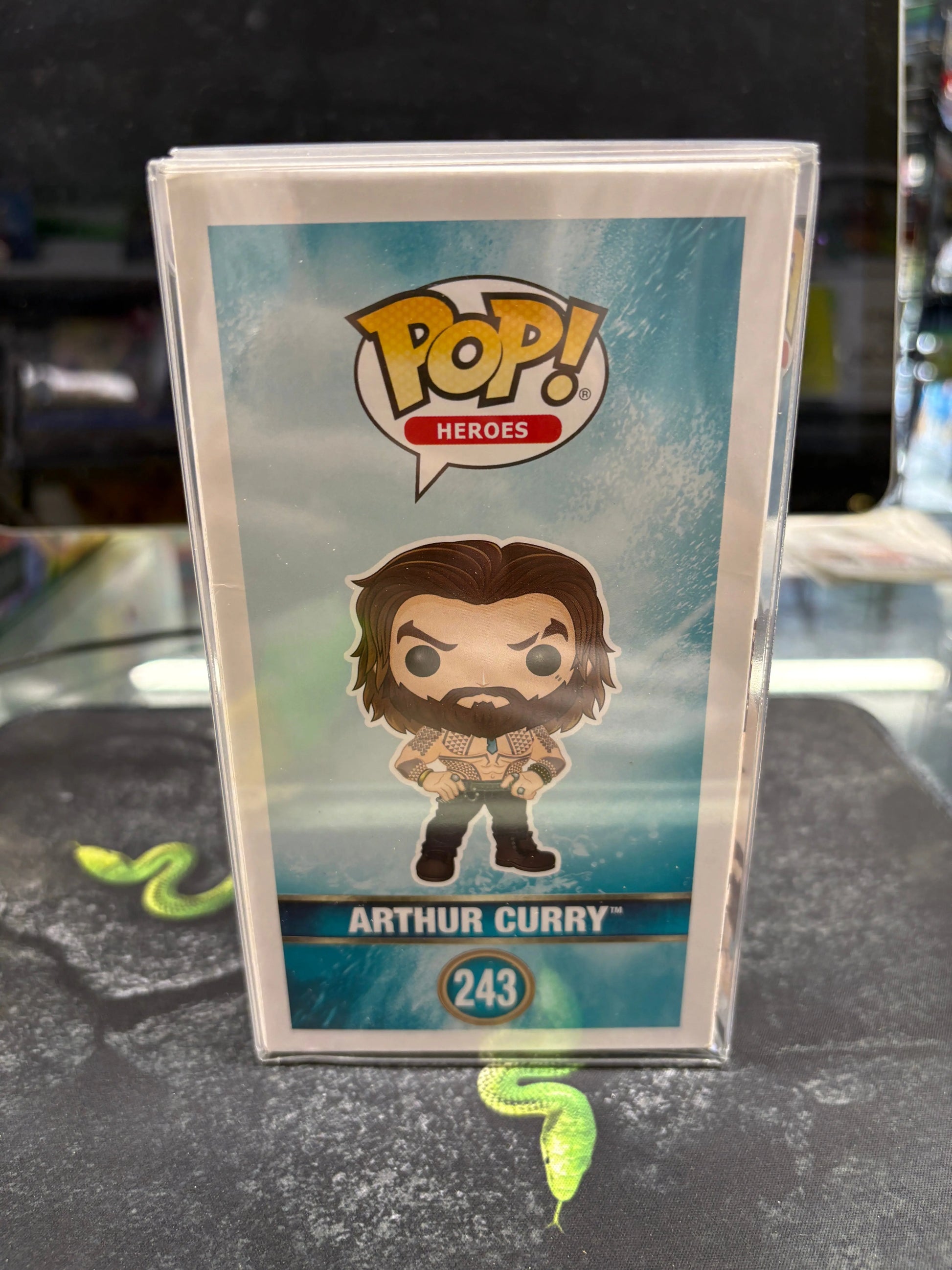 Funko Pop Aquaman Arthur Curry #243 NYCC Jason Momoa Signed Autographed No COA FRENLY BRICKS - Open 7 Days