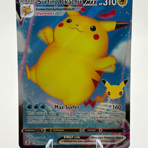 Pokemon TCG Celebrations - Surfing Pikachu VMAX 009/025 Full Art NM FRENLY BRICKS - Open 7 Days