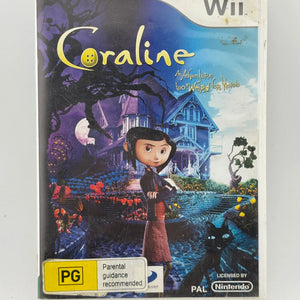 Nintendo Wii Video Game - Coraline An Adventure too Weird for Words with Manual FRENLY BRICKS - Open 7 Days