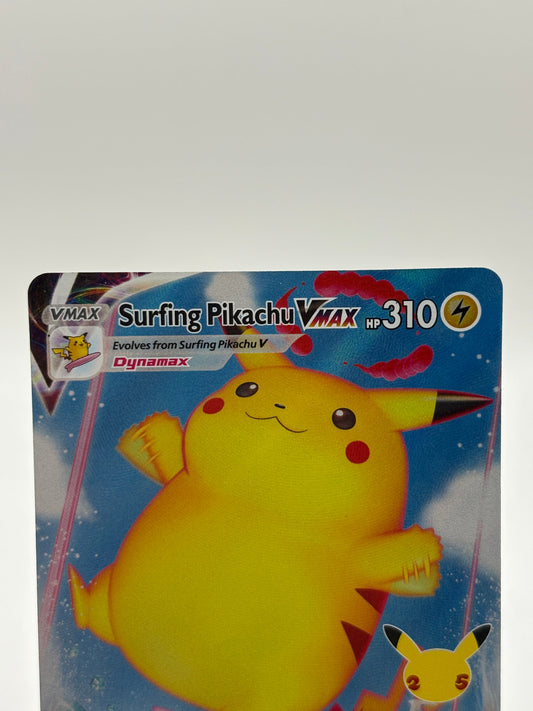 Pokemon TCG Celebrations - Surfing Pikachu VMAX 009/025 Full Art NM FRENLY BRICKS - Open 7 Days