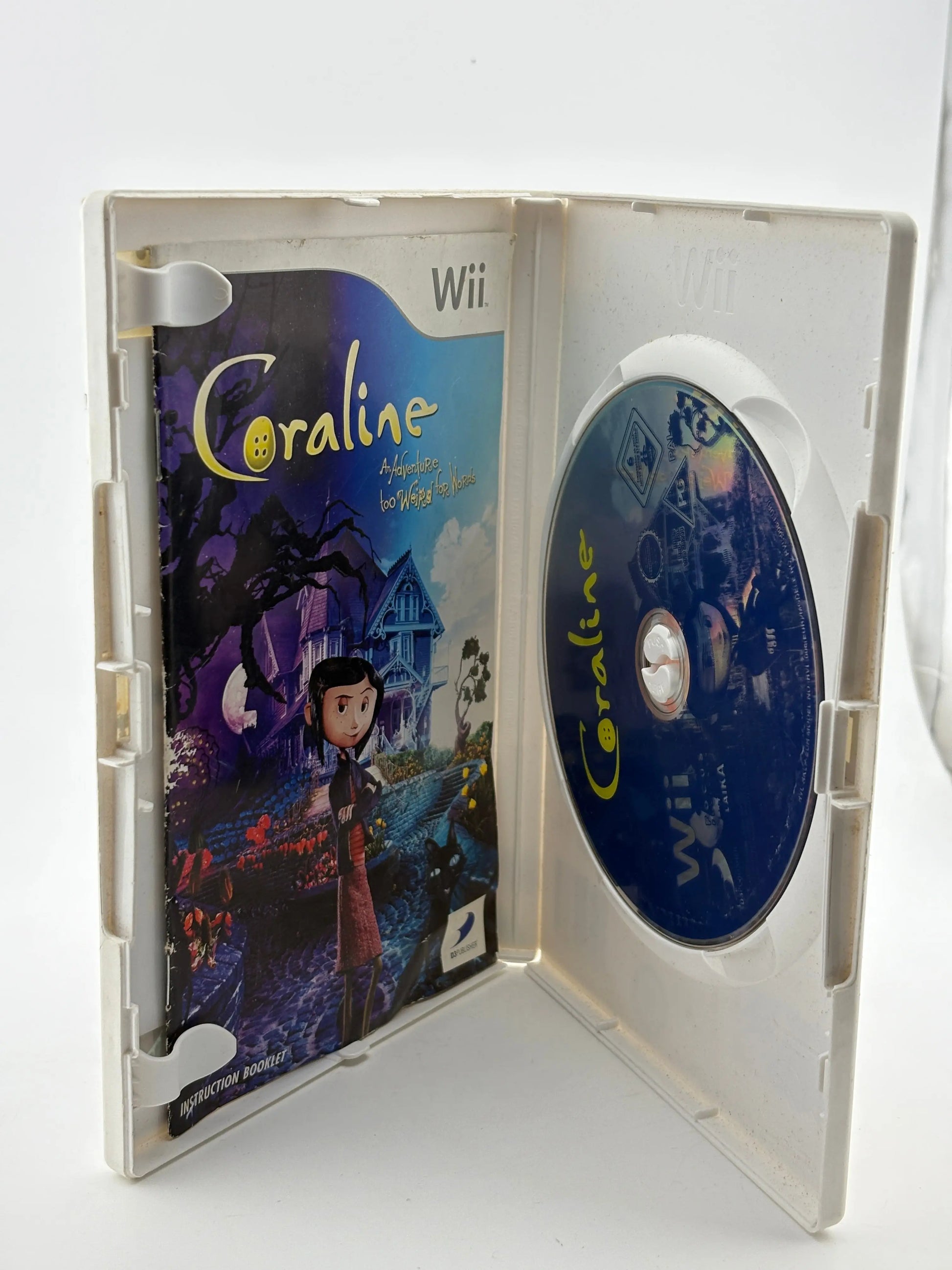 Nintendo Wii Video Game - Coraline An Adventure too Weird for Words with Manual FRENLY BRICKS - Open 7 Days