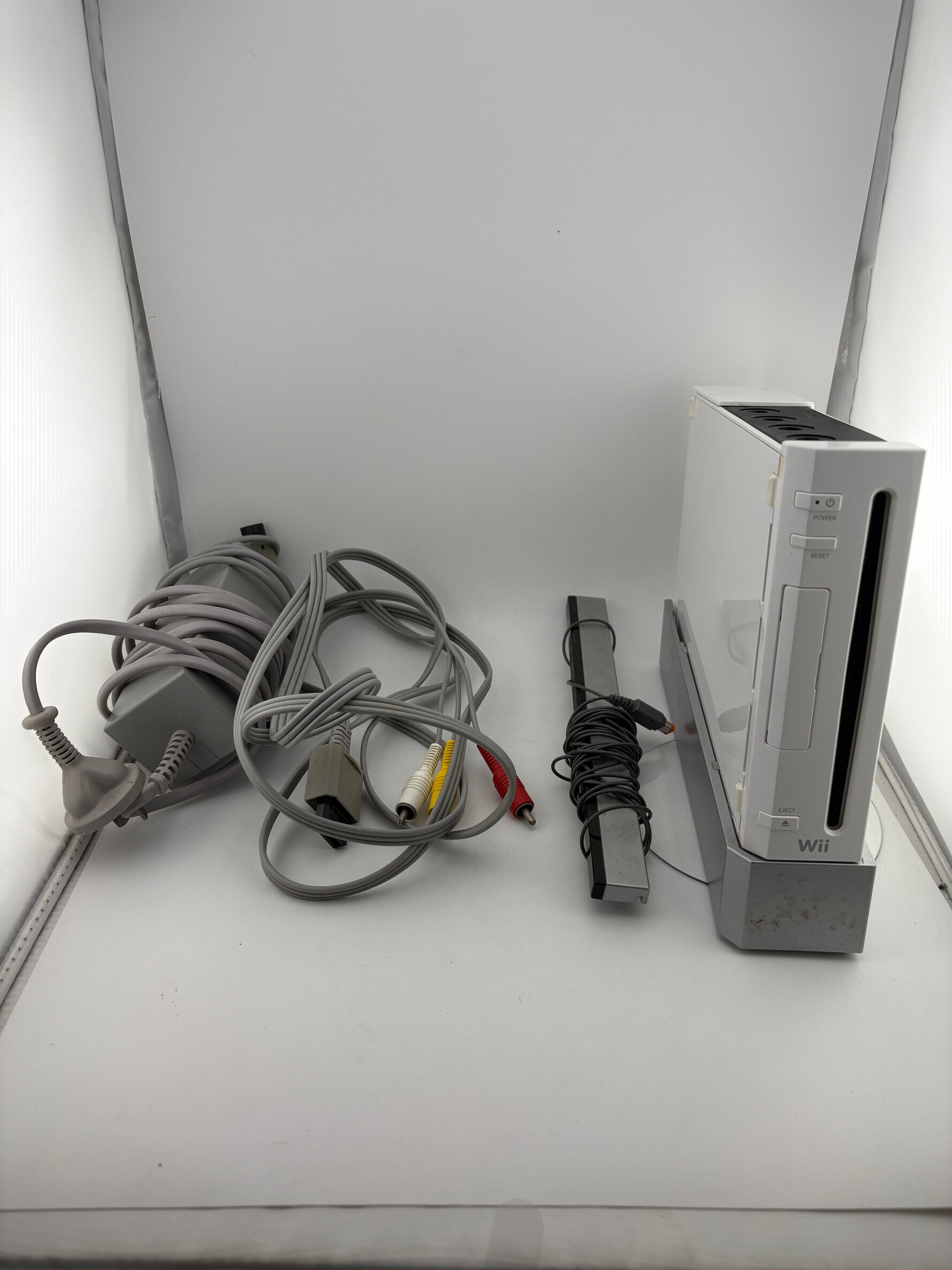 Nintendo Wii Console with Accessories + 3 Controllers (Powers On) Loose