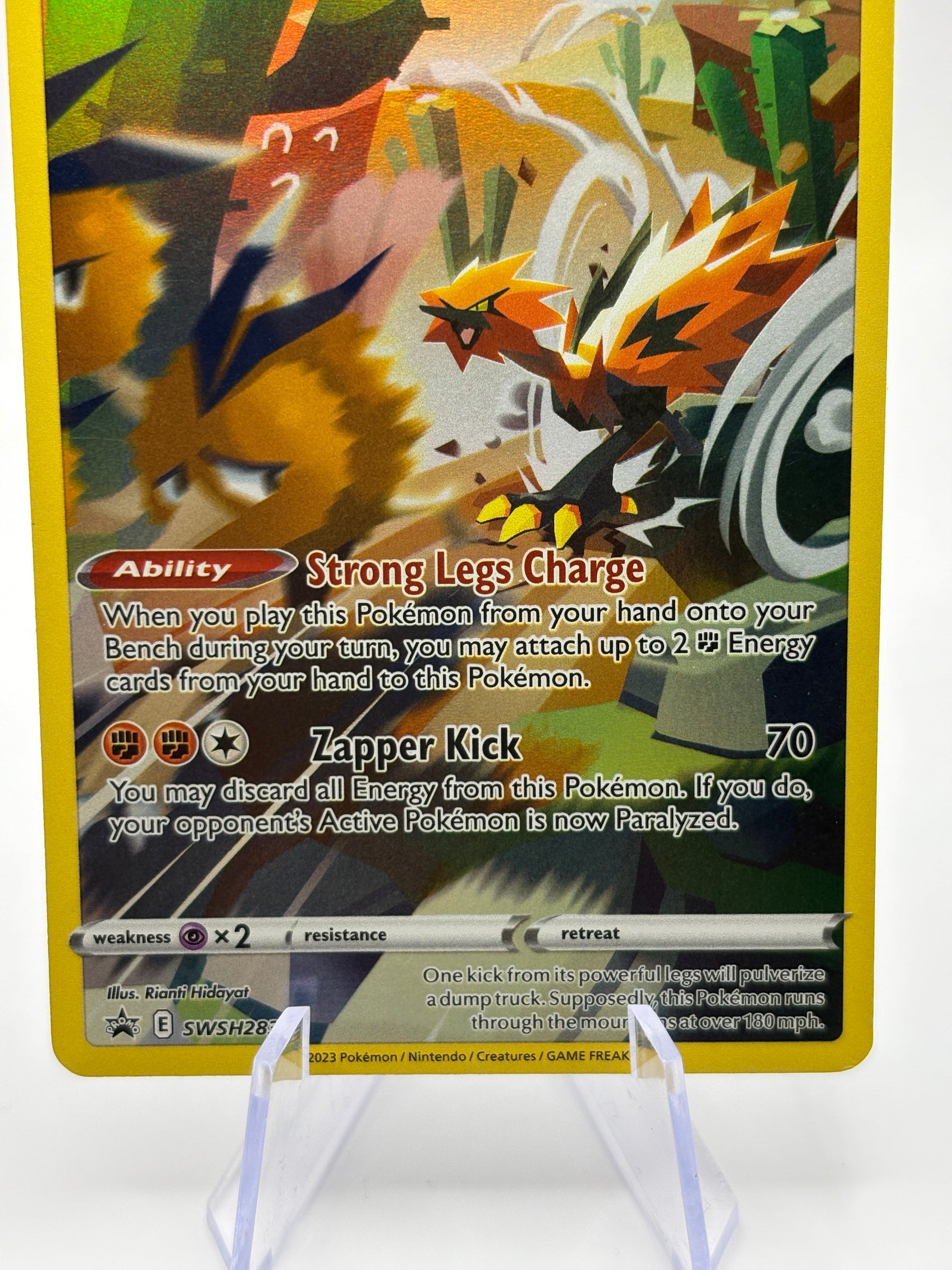 Pokemon TCG SWSH Promos - Galarian Zapdos SWSH283 Full Art Promo LP FRENLY BRICKS - Open 7 Days