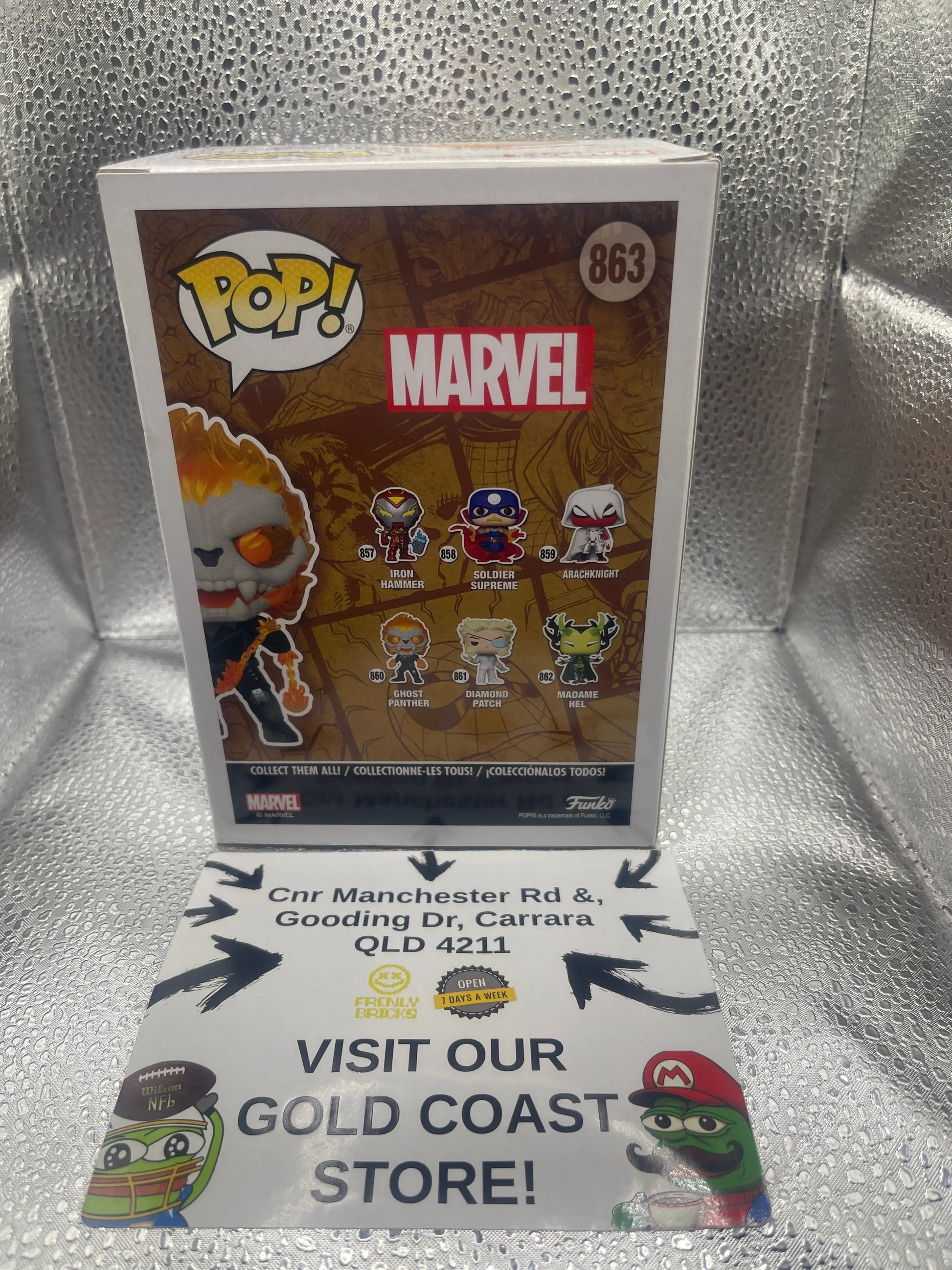 Funko Pop Bobblehead #860 Infinity Warps Marvel Ghost Panther FRENLY BRICKS - Open 7 Days