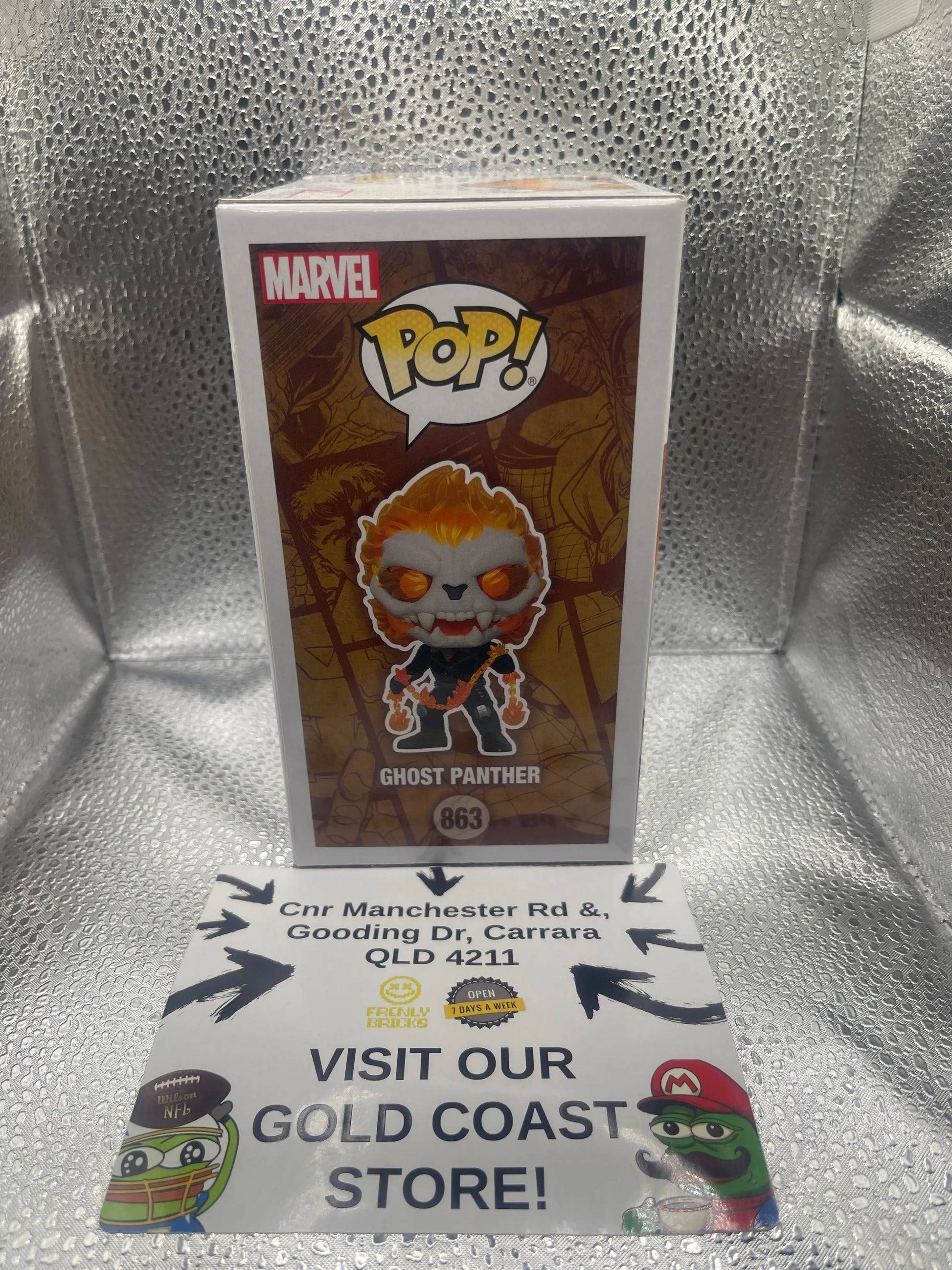 Funko Pop Bobblehead #860 Infinity Warps Marvel Ghost Panther FRENLY BRICKS - Open 7 Days