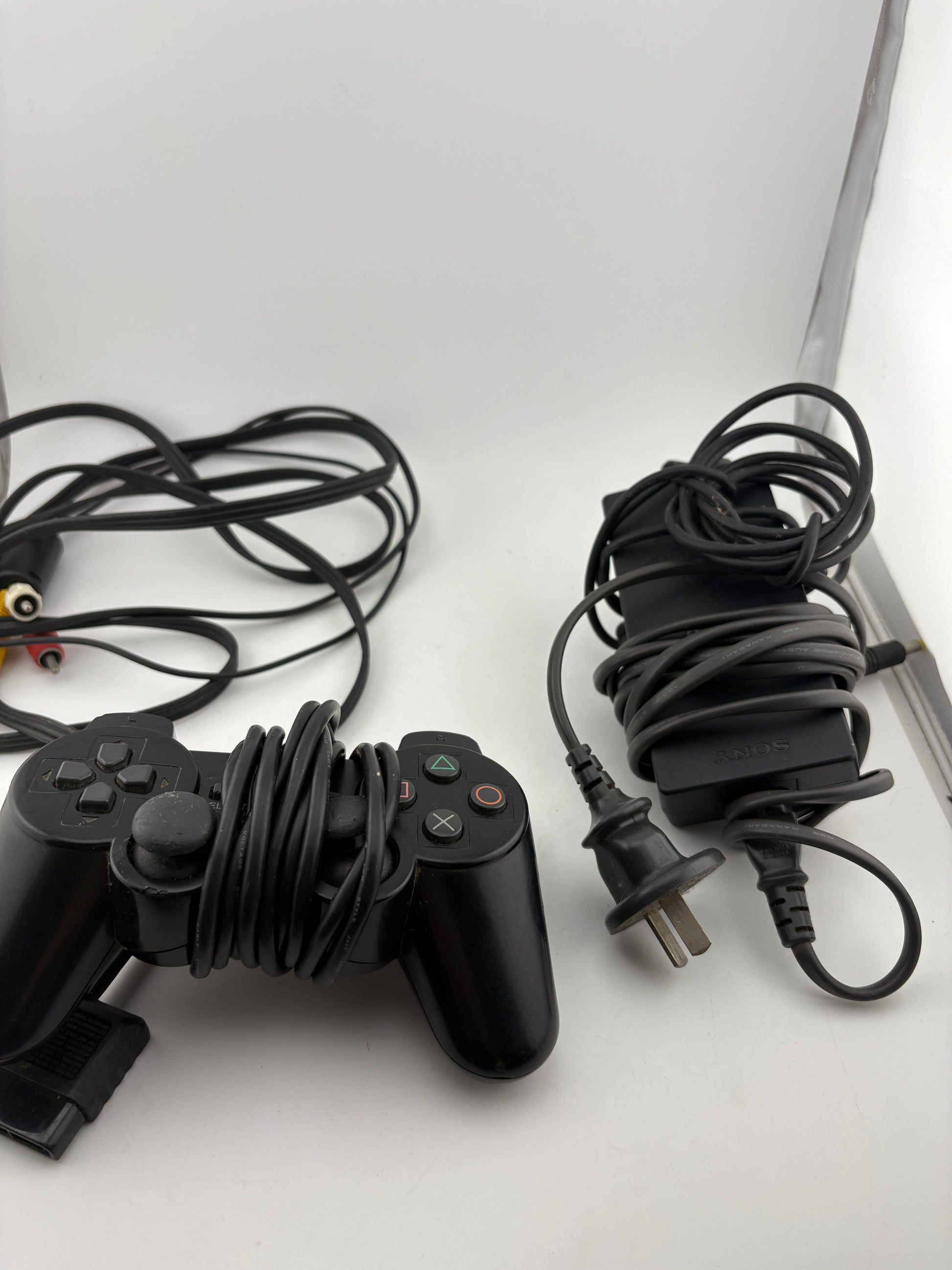 Sony Playstation 2 Slim Console with Cables & Controller (Power Tested Turning On)