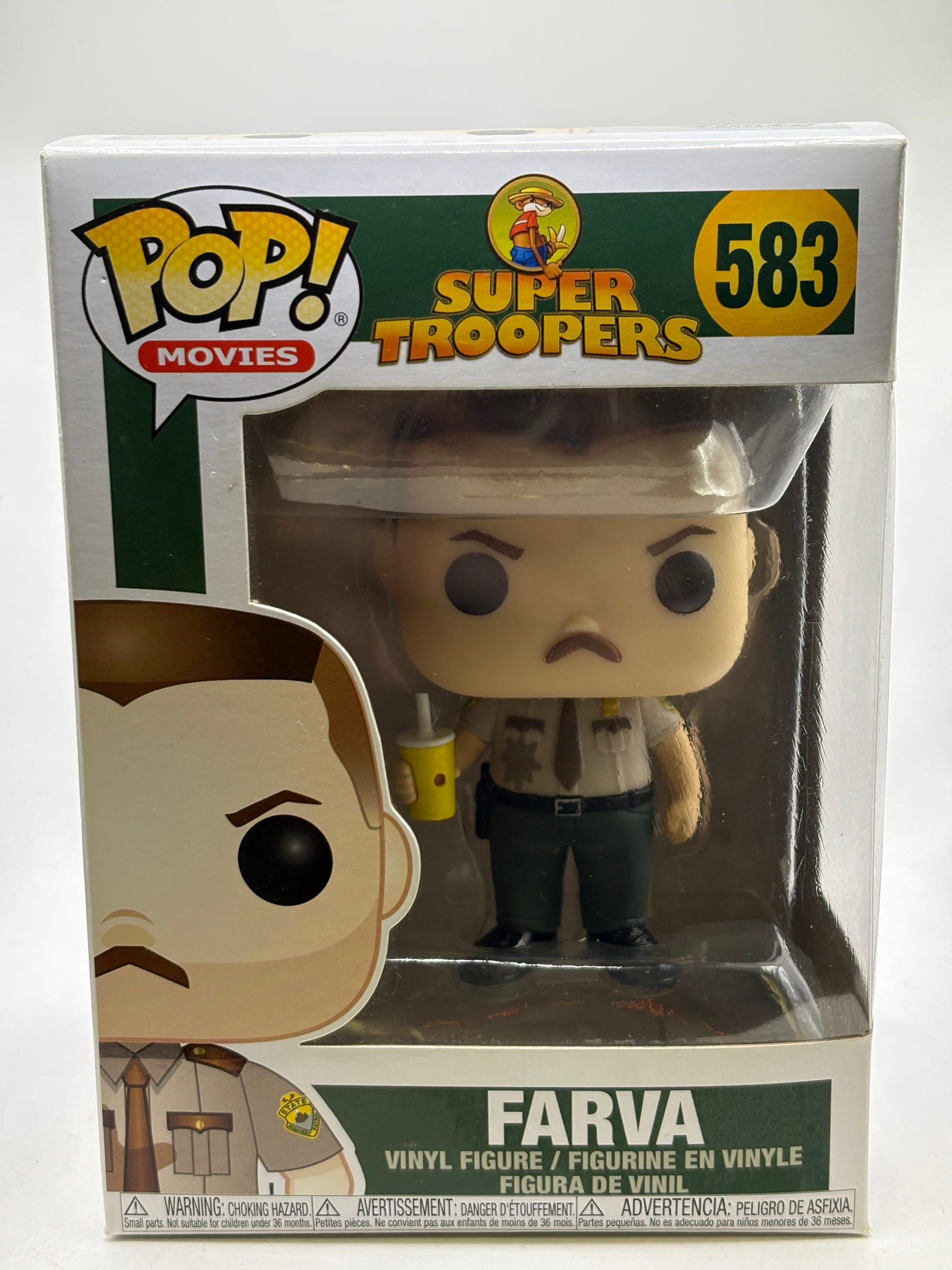 Funko POP! Movies Super Trooper #583 Farva Vinyl Figure image 1