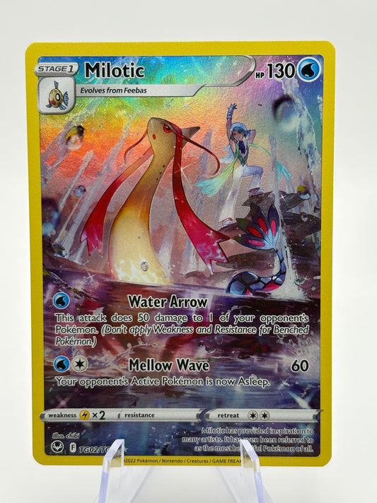 Pokemon TCG Silver Tempest - Milotic TG02/TG30 Full Art NM FRENLY BRICKS - Open 7 Days