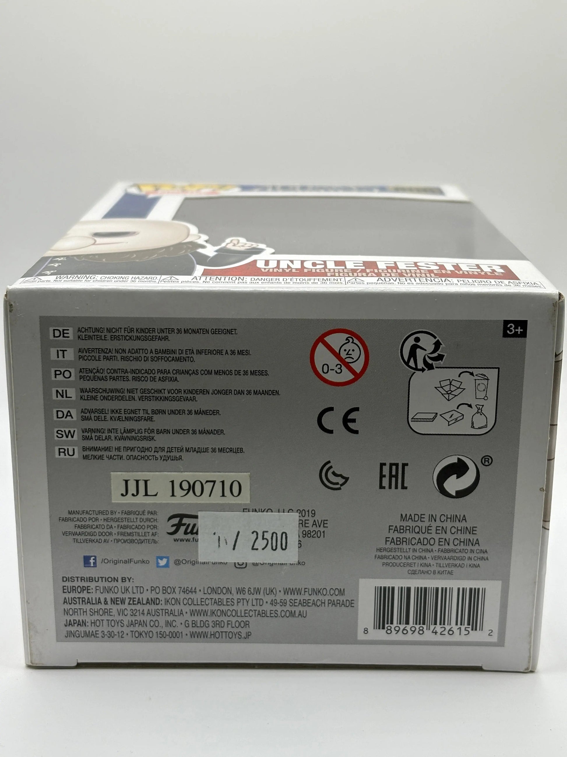 Funko POP! Movies The Addams Family #806 Uncle Fester FRENLY BRICKS - Open 7 Days