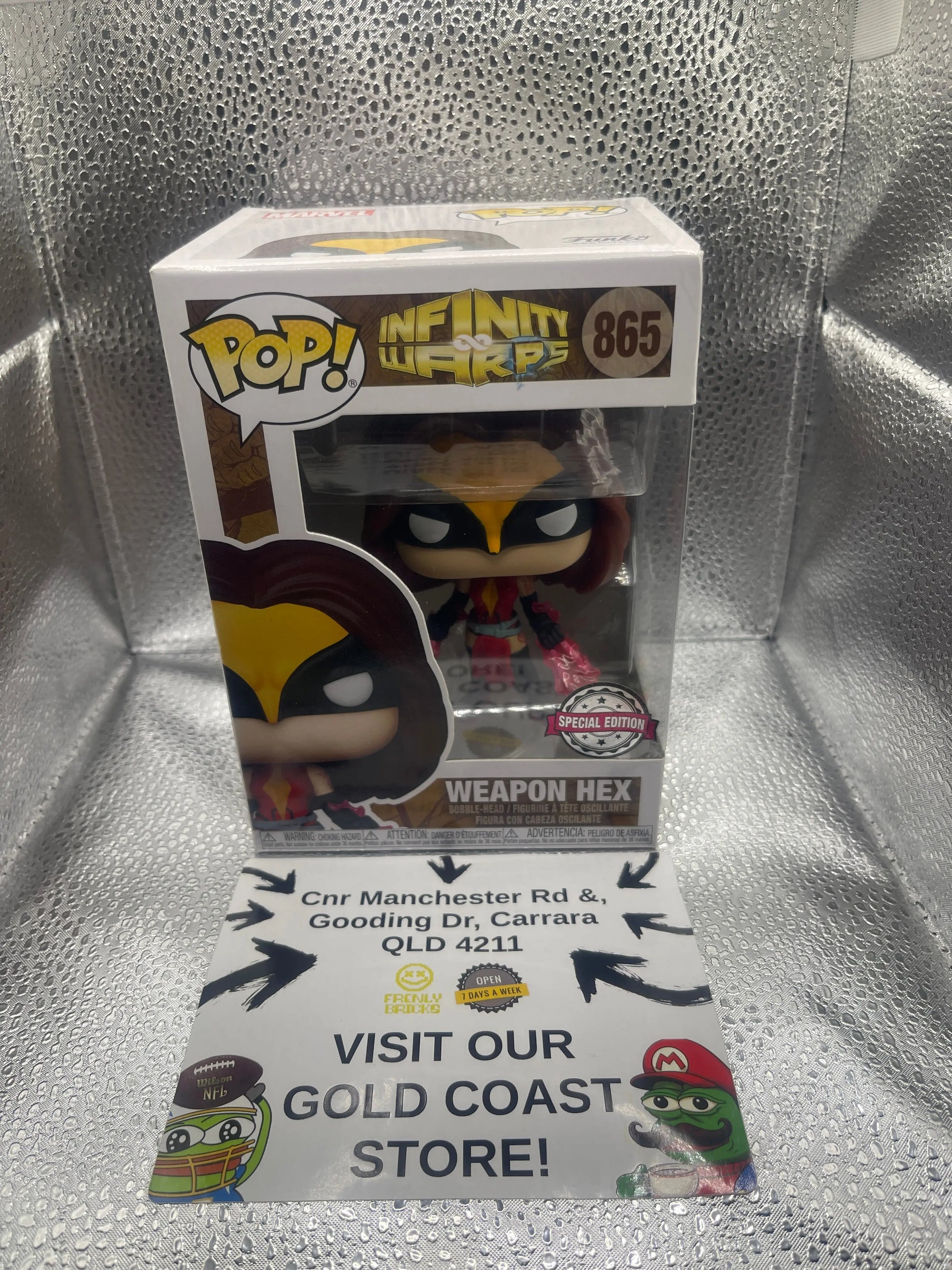 FUNKO POP! Marvel Infinity Warps Weapon Hex #865 Special Edition FRENLY BRICKS - Open 7 Days