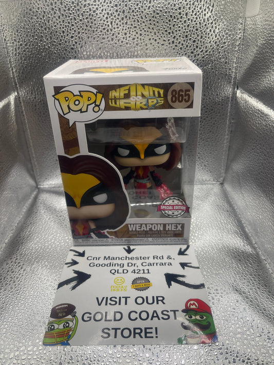 FUNKO POP! Marvel Infinity Warps Weapon Hex #865 Special Edition FRENLY BRICKS - Open 7 Days